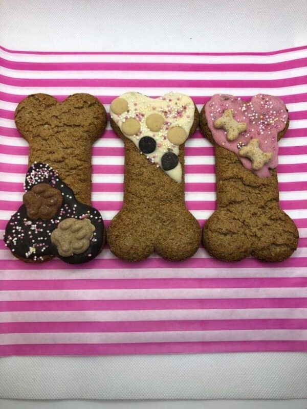 3 Bakery Decorated Biscuit Bones