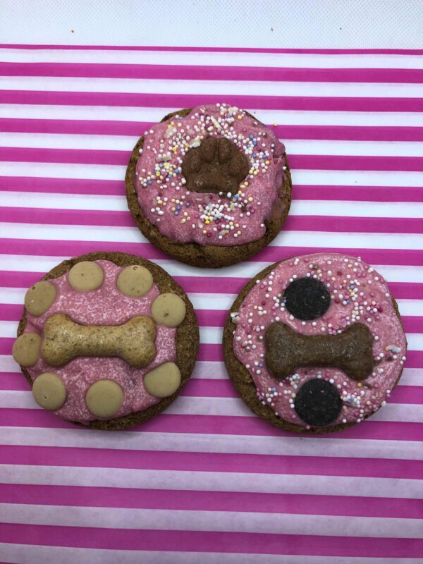 3 Bakery Decorated Biscuit Cookies Pink