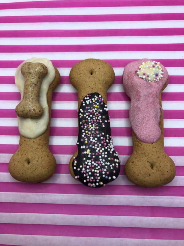 3 Bakery Decorated Biscuit Bones Mixed